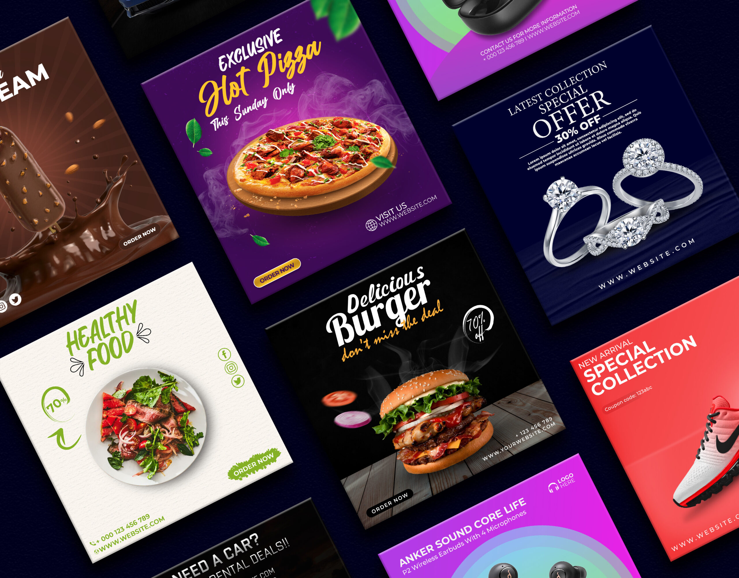 Social Media Designs-daznocode
